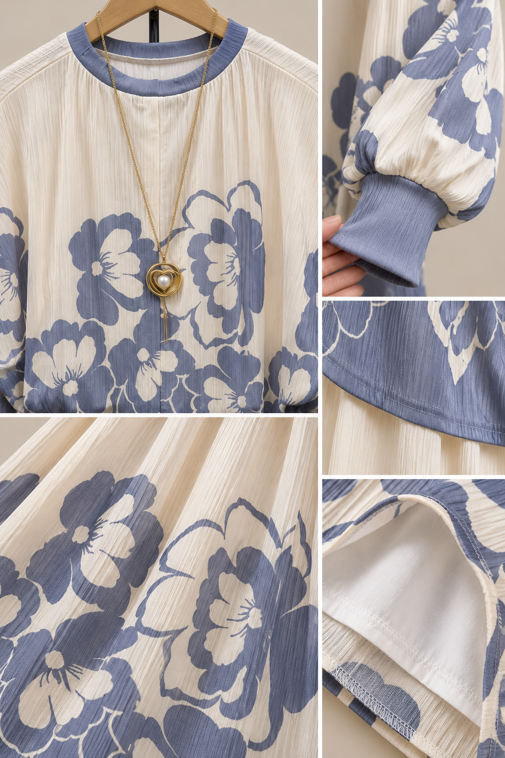 Premium 2-Piece Floral Print Layered Maxi Co-Ord Set