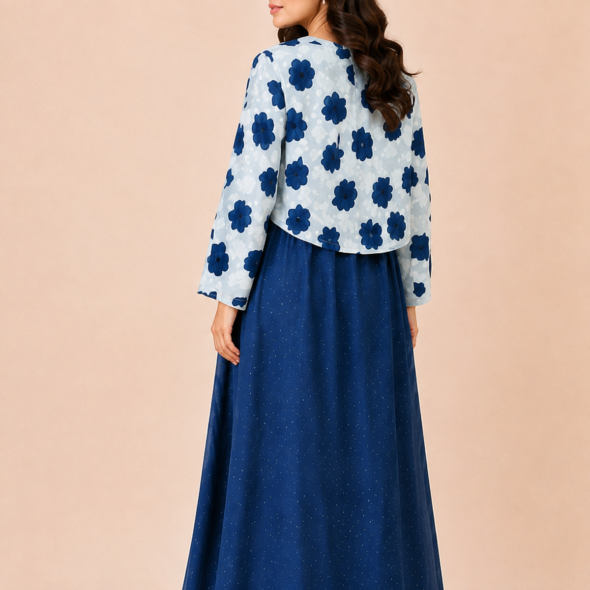 Premium 2-Piece Floral Print Long Sleeve Maxi Co-Ord Set