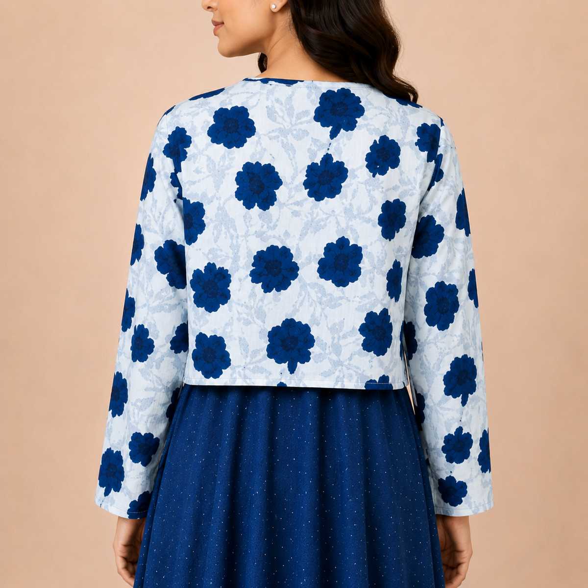 Premium 2-Piece Floral Print Long Sleeve Maxi Co-Ord Set
